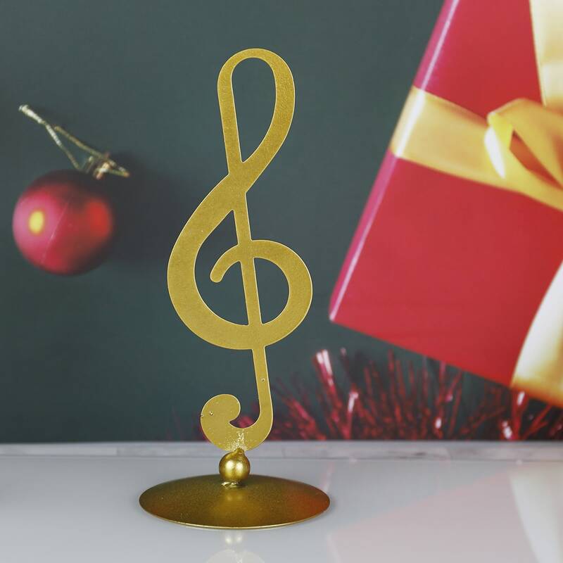

Music Notes Decorative Object, Gold