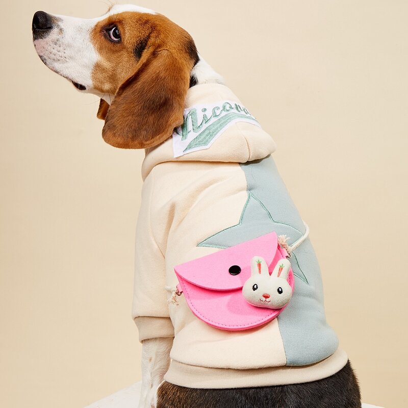 

Rabbit Decor Pet Crossbody Bag, Pink