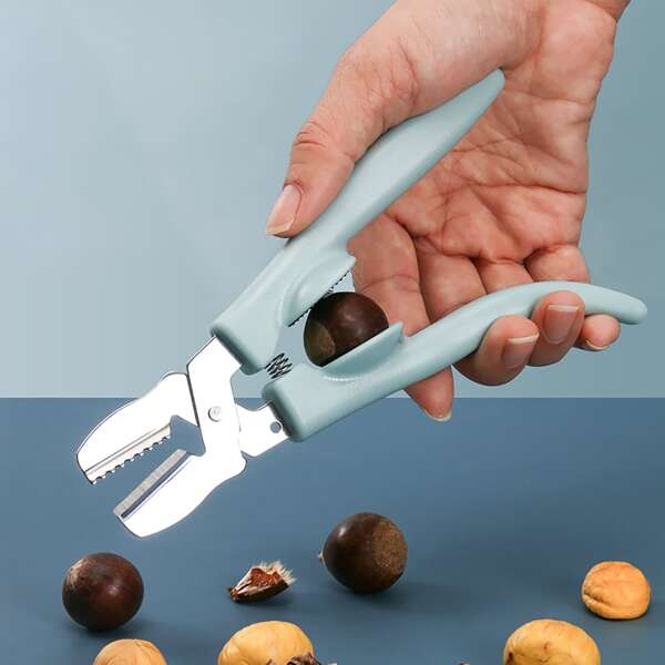 

1pc Multifunction Walnut Clip, Blue