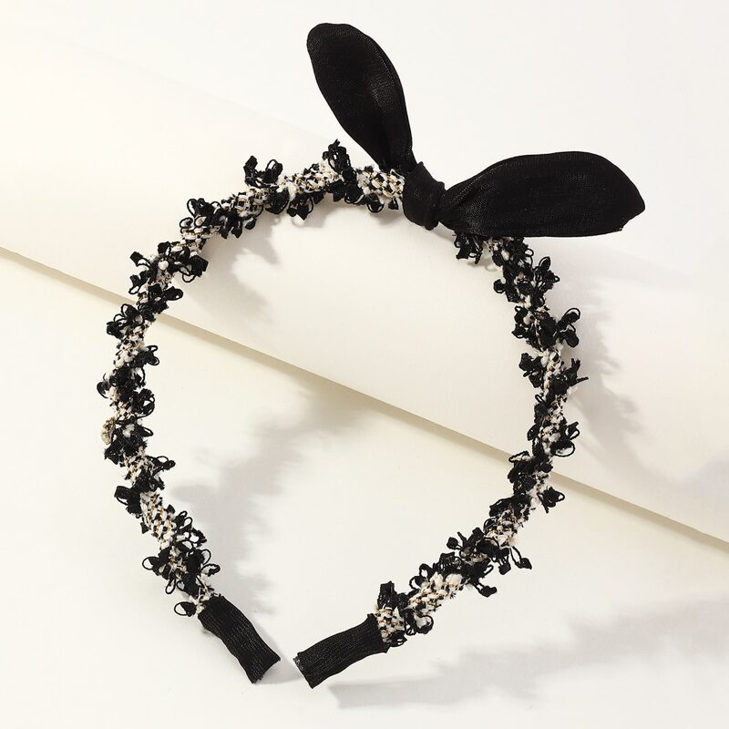 

Bow Knot Detail Hair Hoop, Black