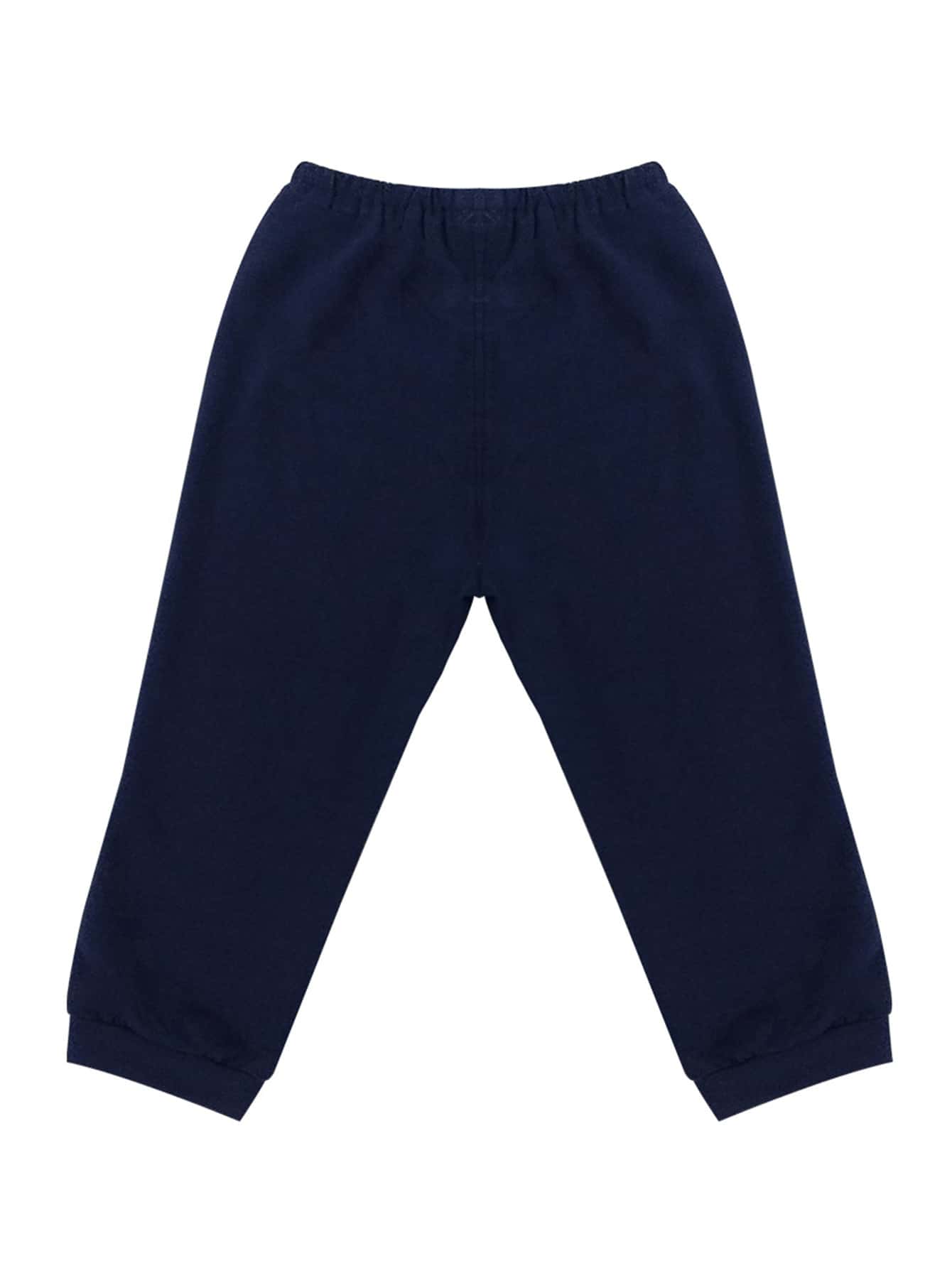 YINGZIFANG Toddler Boys Letter Graphic Sweatpants