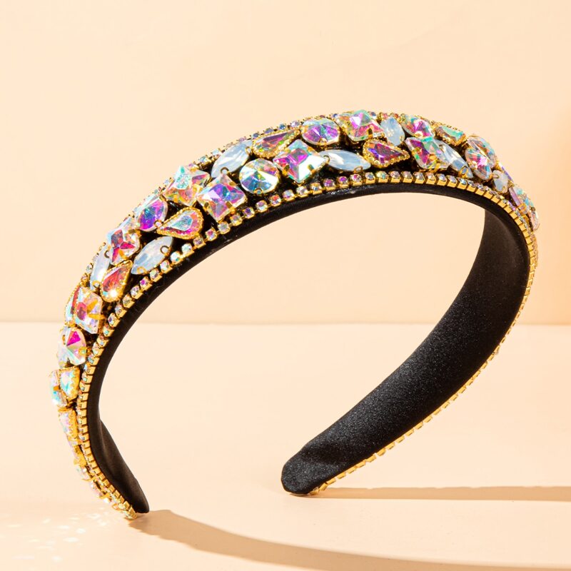 

Rhinestone Decor Hair Hoop, Multicolor