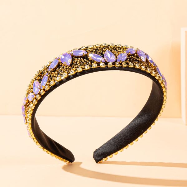 

Rhinestone Decor Hair Hoop, Multicolor