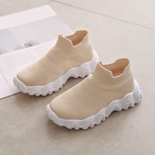 

Girls Minimalist Slip On Sneakers, Beige