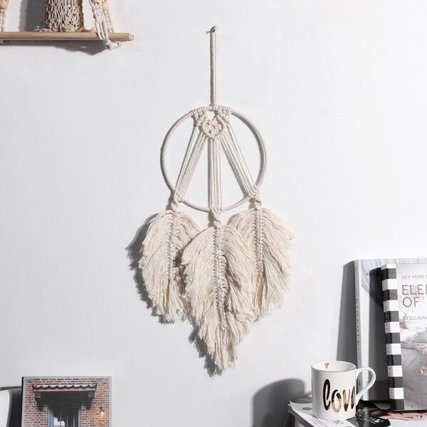 

Braided Leaf Wall Hanging, Beige