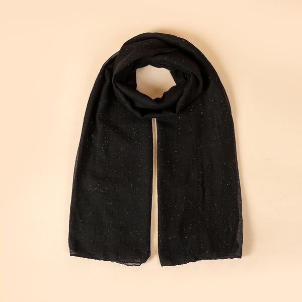

Simple Plain Scarf, Black