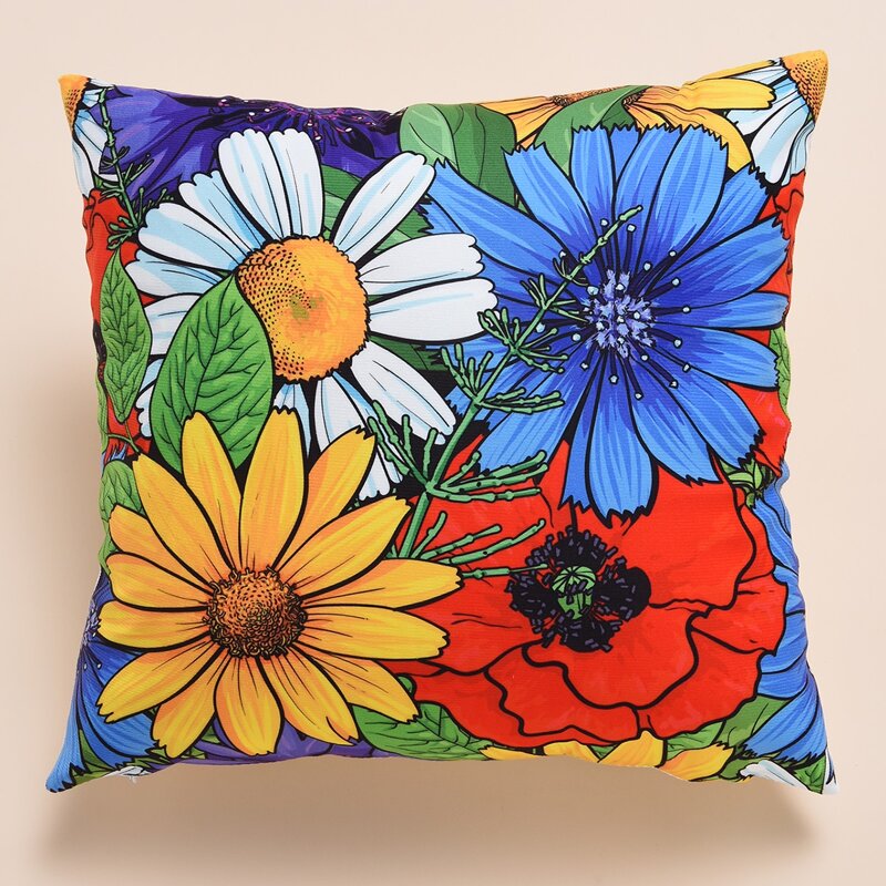 

Floral Pattern Cushion Cover Without Filler, Multicolor