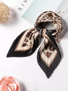 Graphic Pleated Bandana - Multicolor - View 1