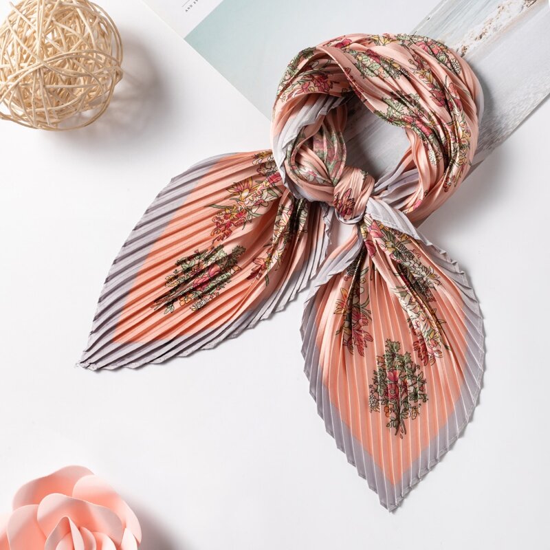 

Ditsy Floral Print Pleated Bandana, Multicolor