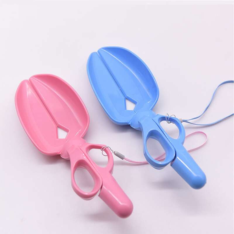 

1pc Random Color Scissor Shaped Dog Poop Scoop, Multicolor