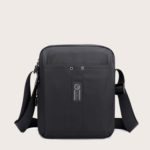

Men Minimalist Crossbody Bag, Black