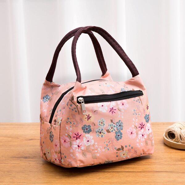 

Floral Pattern Lunch Bag, Multicolor