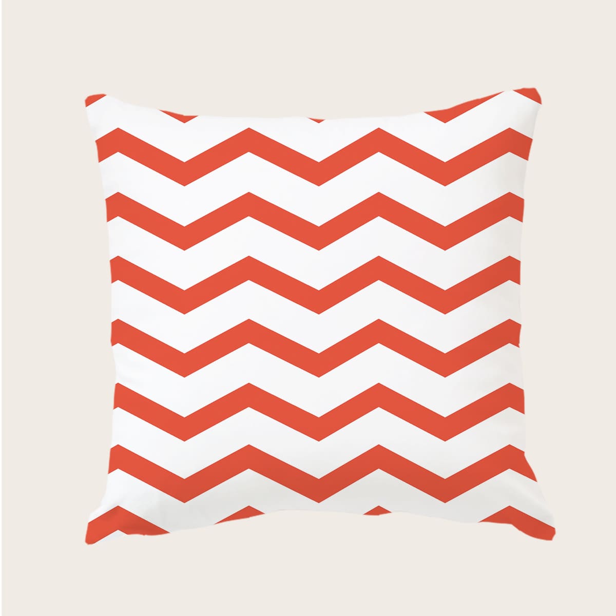 

Chevron Pattern Cushion Cover Without Filler, Orange