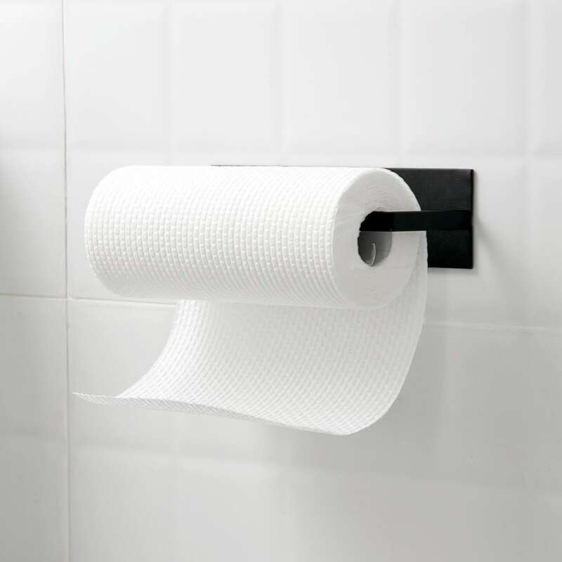

1pc Multifunction Tissue Holder, Black