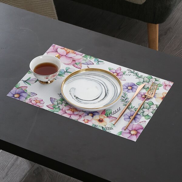 

Flower Print Placemat, Multicolor