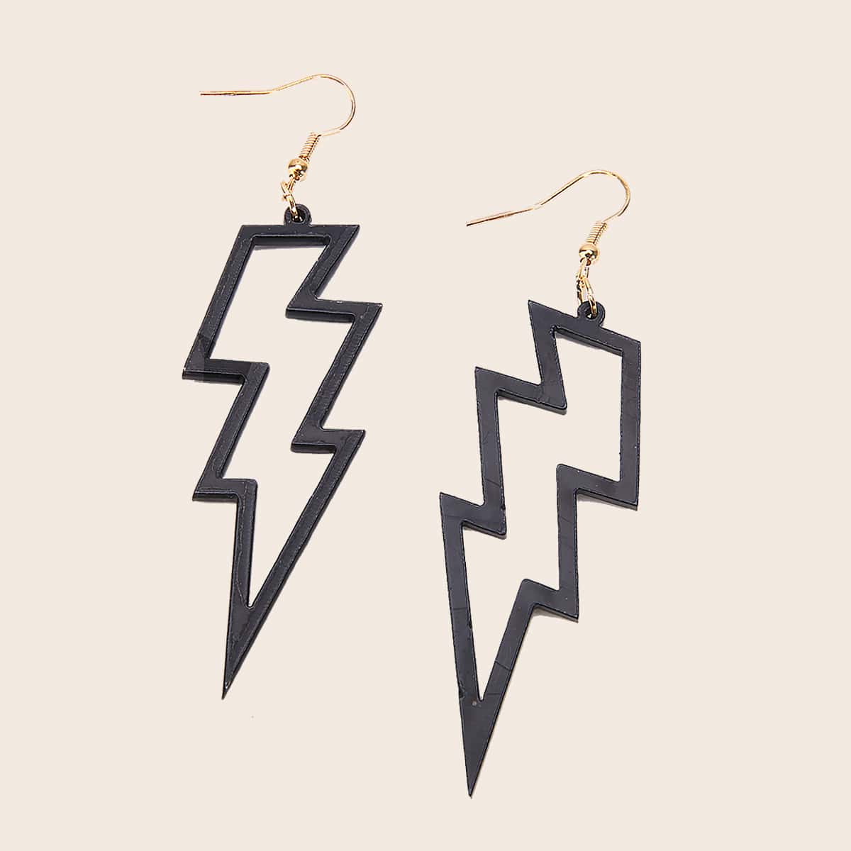 

Thunder Drop Earrings, Black