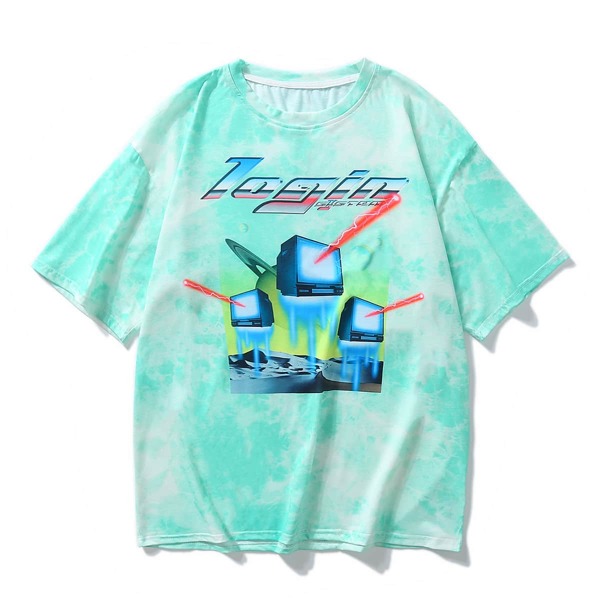 

Men Tie Dye Tee, Mint green