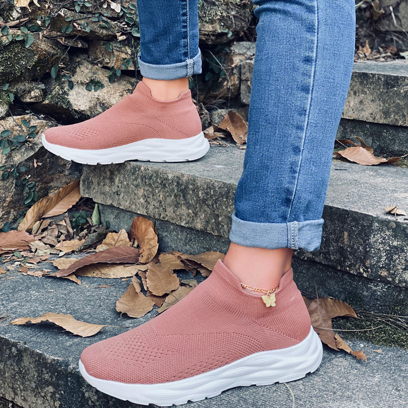 

Slip On Knit Sneakers, Pink