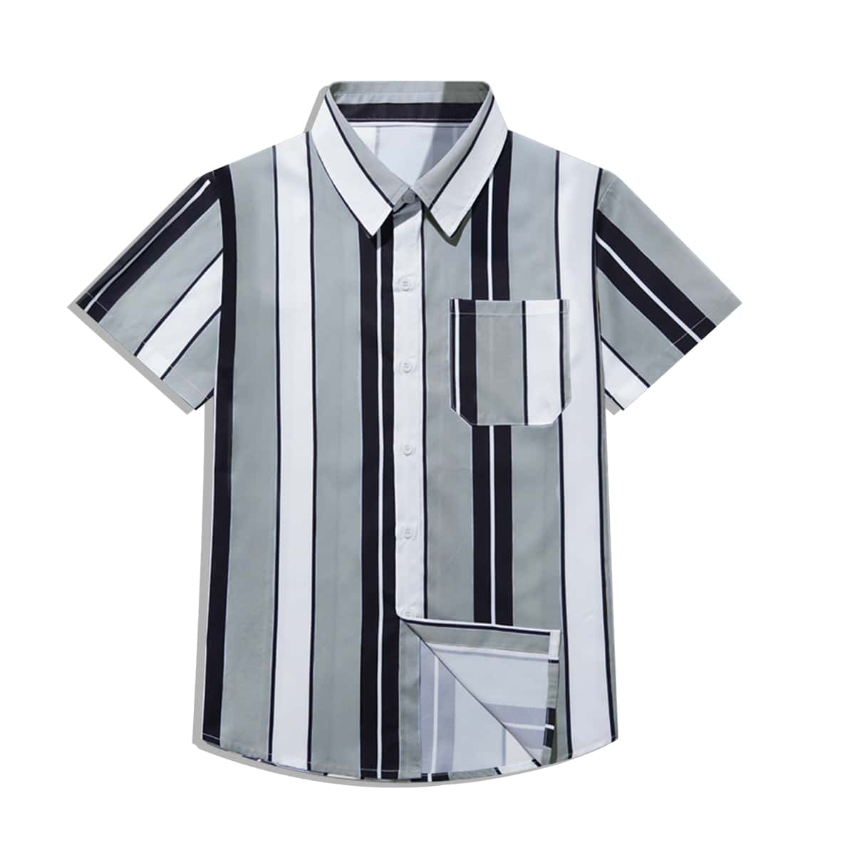 

Guys Striped Pocket Front Shirt, Multicolor