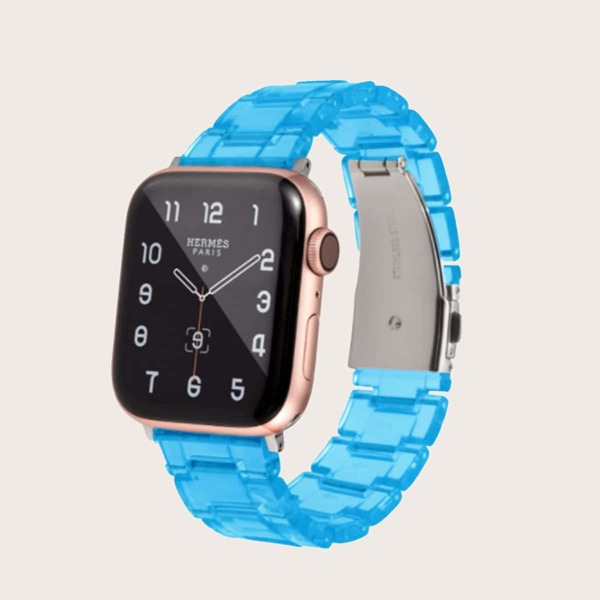 

Acrylic Clear Apple Watchband, Blue