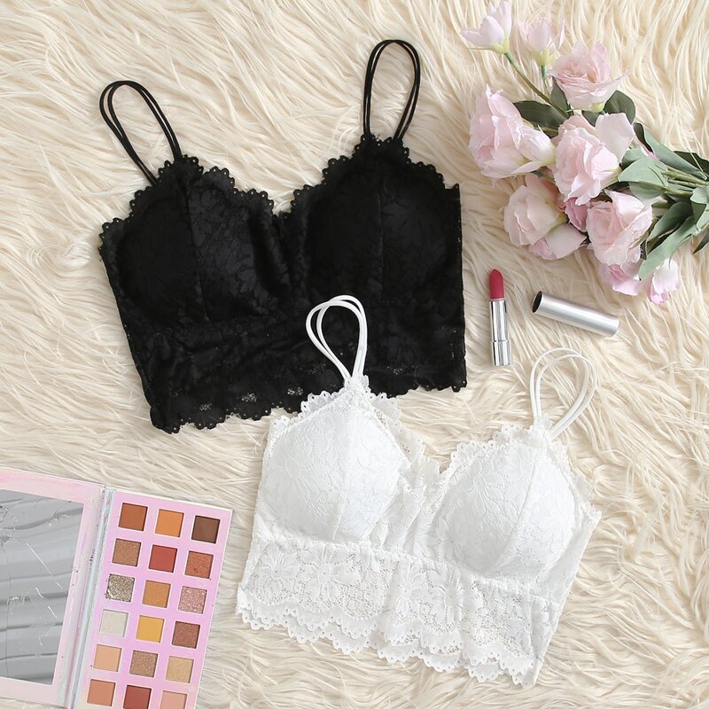 

2pack Lace Bralette Set, Multicolor