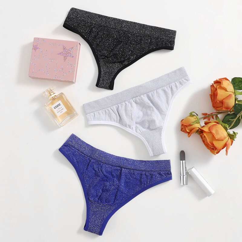 

3pack Glitter Panty Set, Multicolor