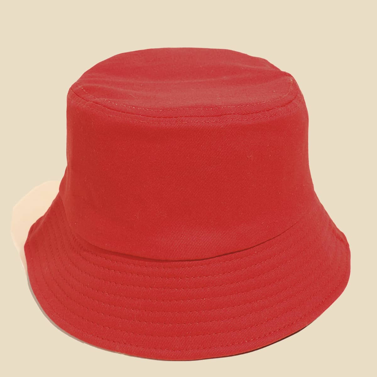 

Solid Bucket Hat, Red