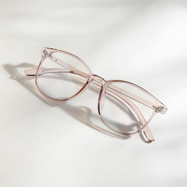 

Studded Decor Clear Acrylic Frame Glasses