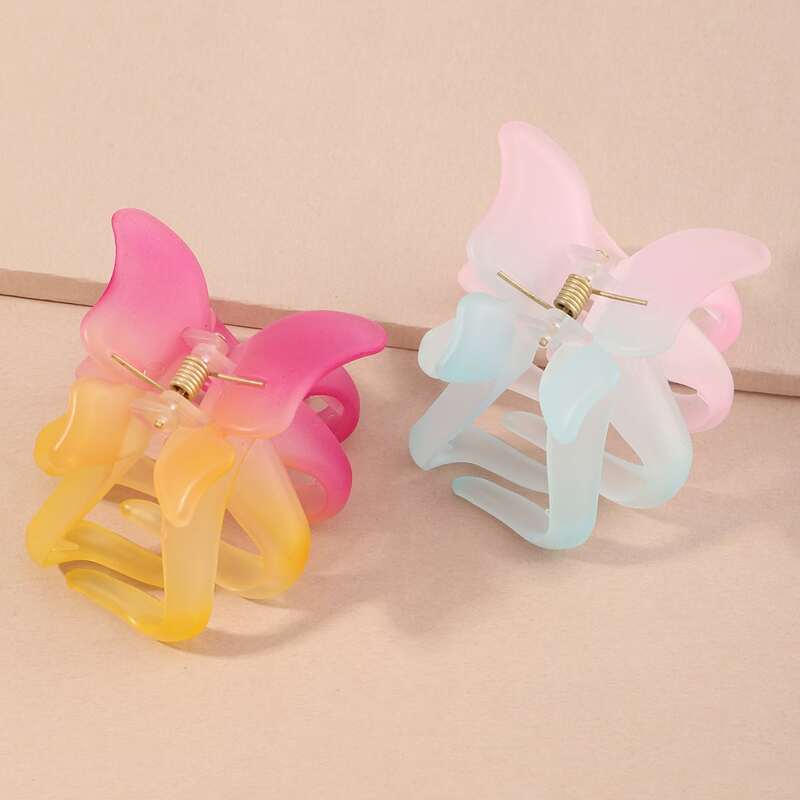 

2pcs Ombre Hair Claw, Multicolor