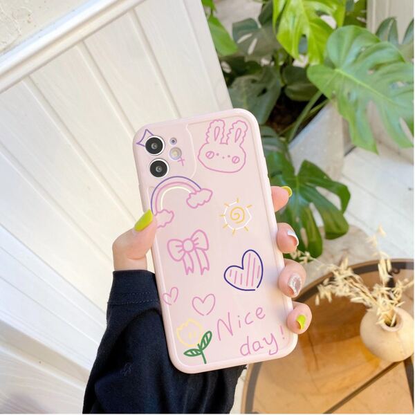 

Cartoon Rabbit iPhone Case, Multicolor