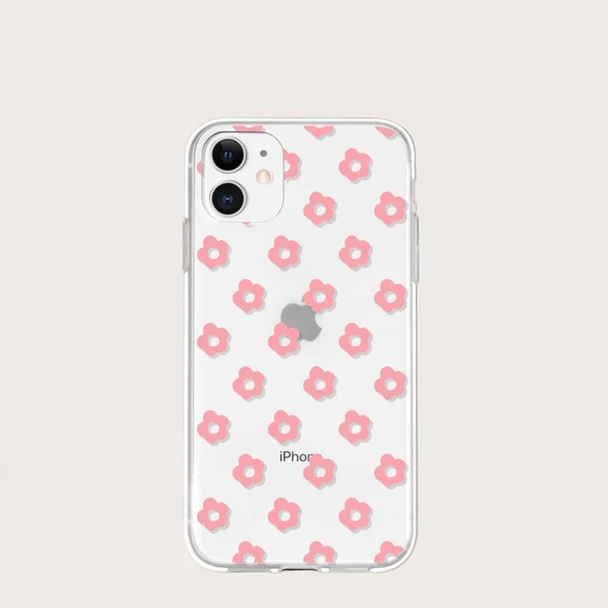 

Floral Clear iPhone Case