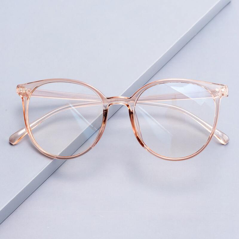 

Studded Decor Clear Acrylic Frame Glasses