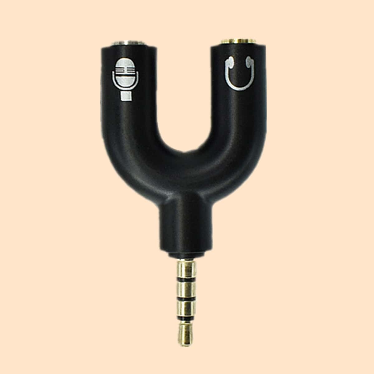 

1pc 3.5MM Audio Adapter, Black