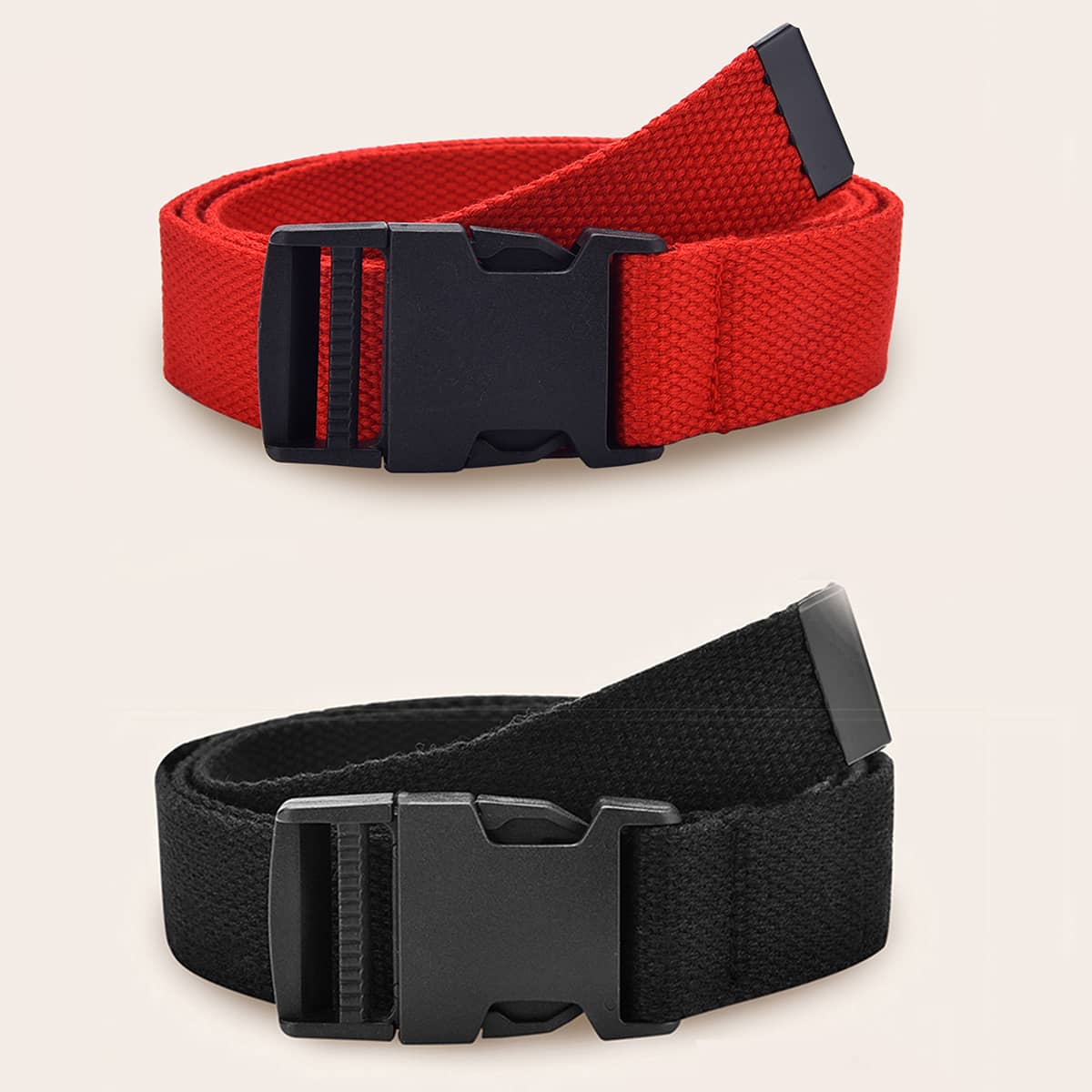 

2pcs Simple Tape Belt, Multicolor