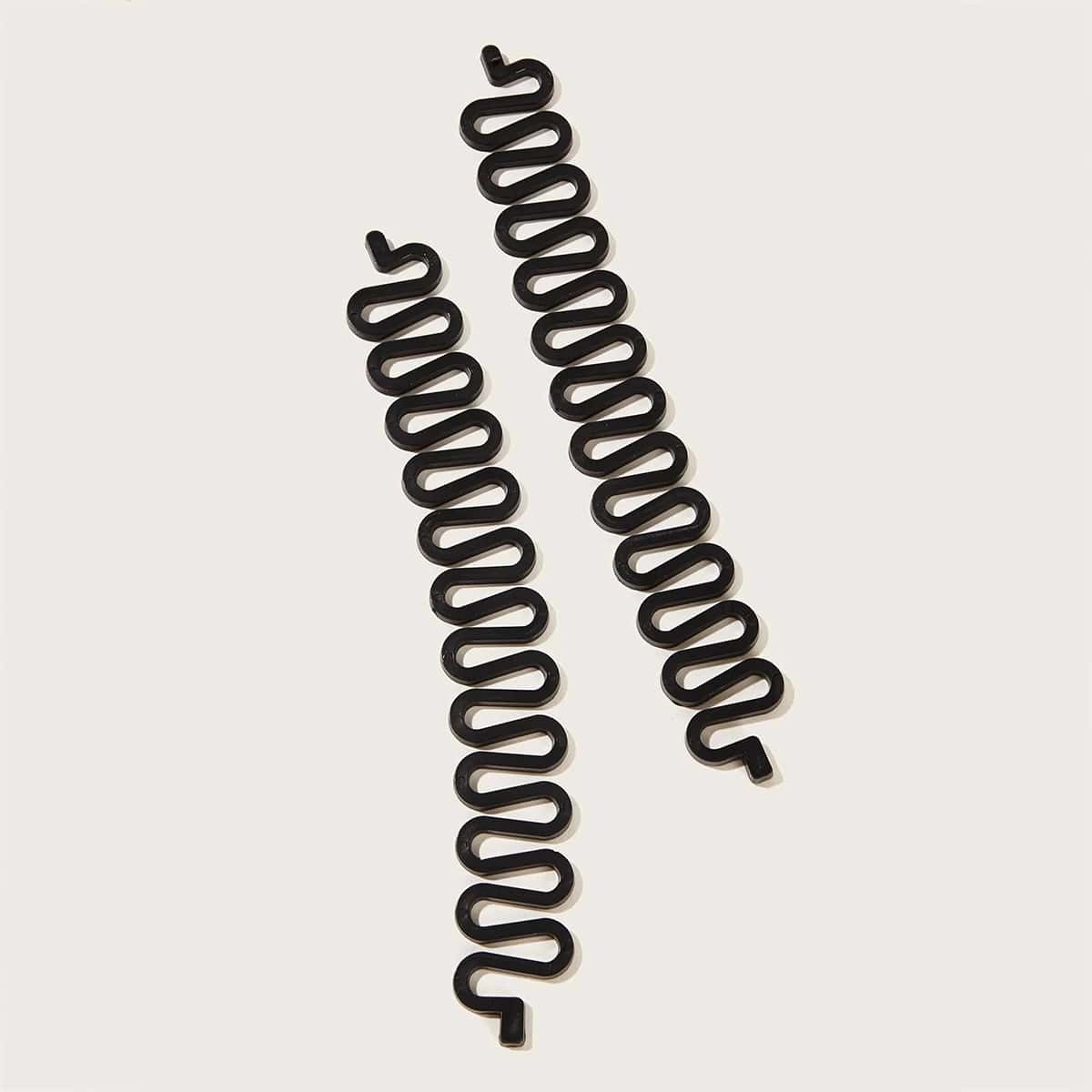 

2pcs Hair Braiding Tool, Black