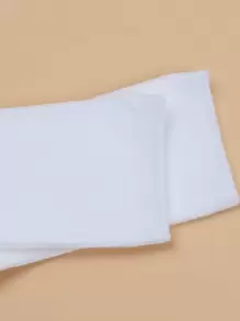 جوارب طاقم صلبة - أبيض - مشاهدة 3