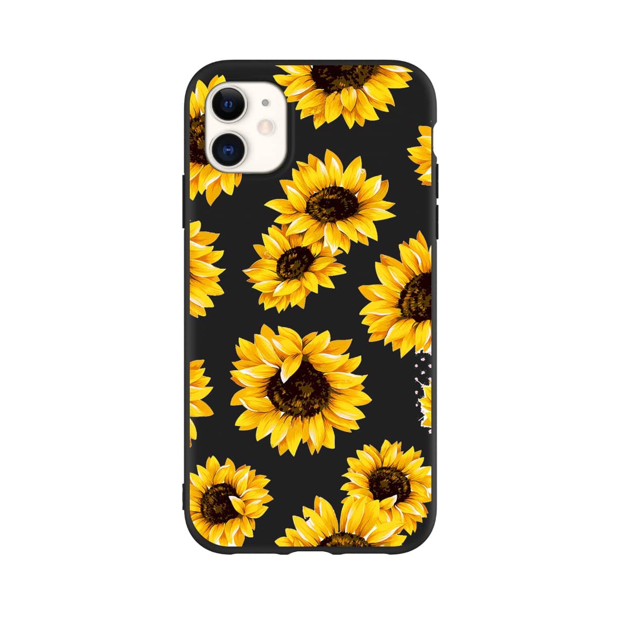 

Sunflower iPhone Case, Black
