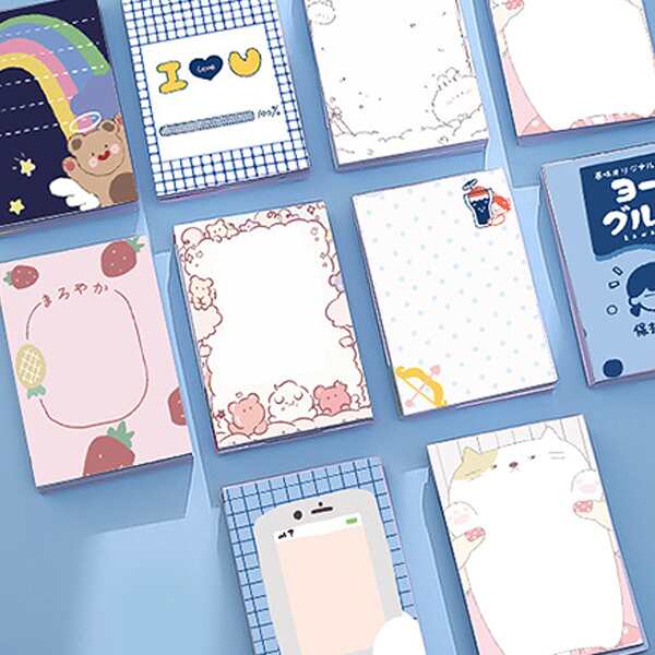 

1pc Cartoon Graphic Random Memo Pad, Multicolor