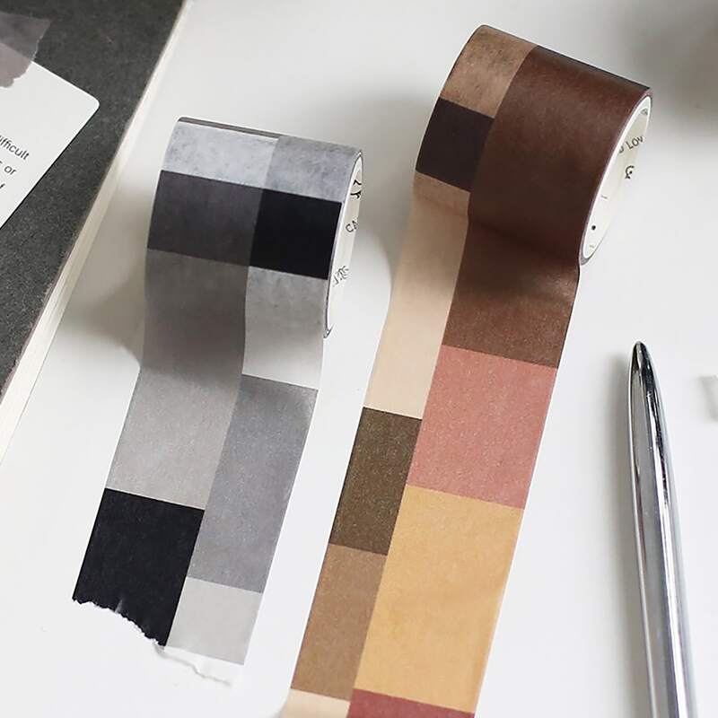 

1roll Color Block Random Decorative Tape, Multicolor