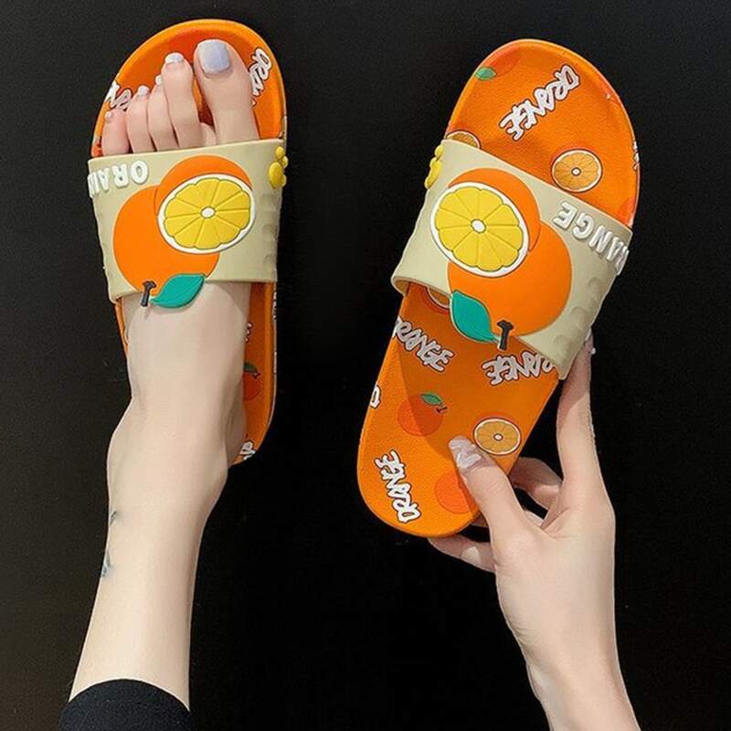 

Orange Wide Fit Slides, Yellow
