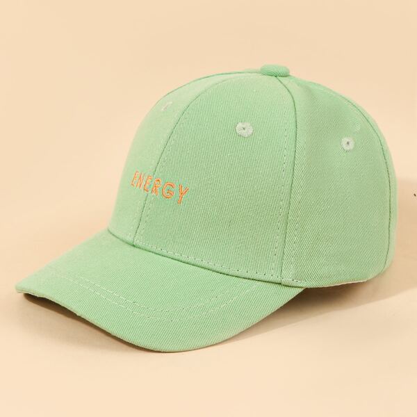 

Toddler Kids Letter Embroidery Baseball Cap, Green