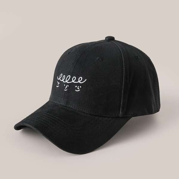 

Cartoon Embroidery Baseball cap, Black