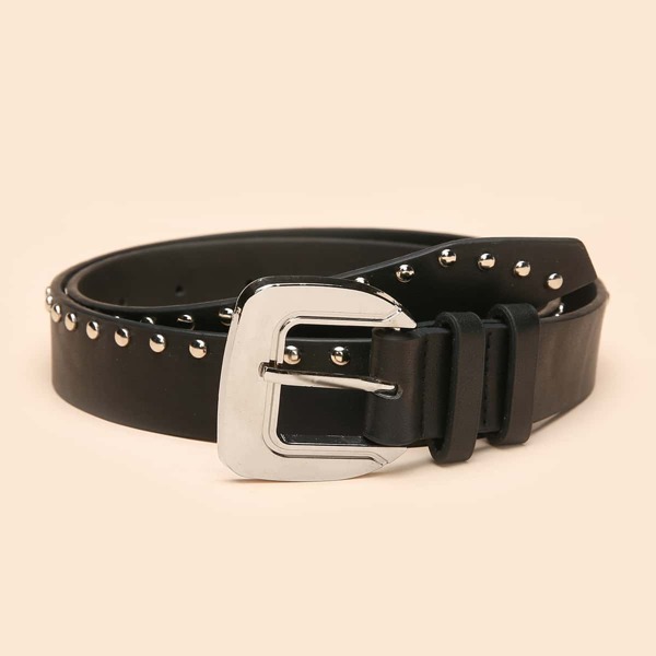 

Men Metal Buckle Belt, Black