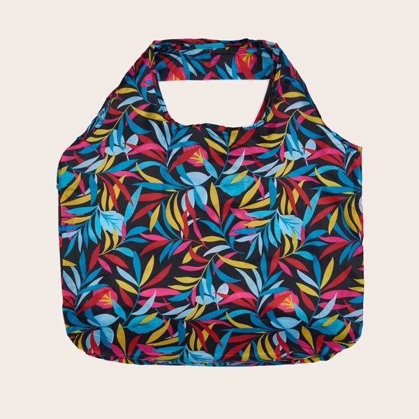 

Plants Graphic Foldable Tote Bag, Multicolor
