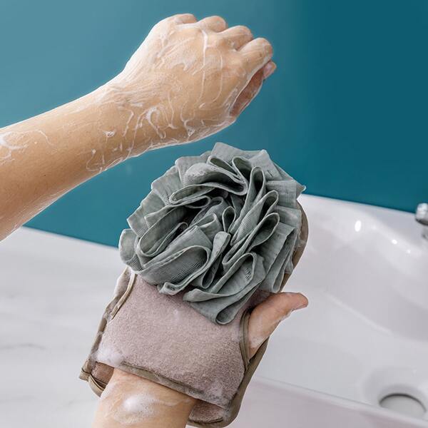 

1pc Random Color Exfoliating Bath Glove, Multicolor