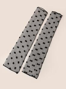 Polka Dot Mesh Long Gloveswedding