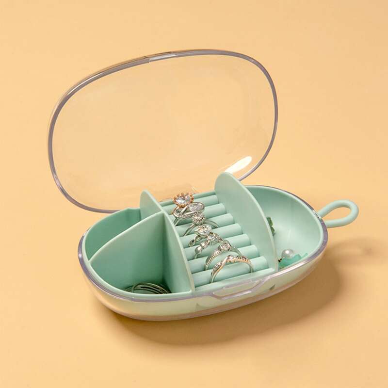 

1pc Clear Jewelry Storage Box, Multicolor