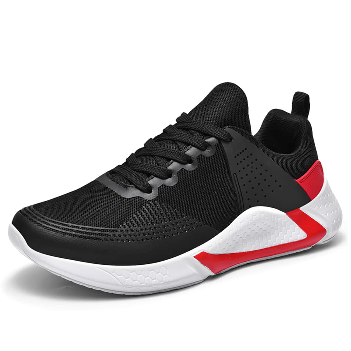 

Guys Lace-up Knit Sneakers, Black