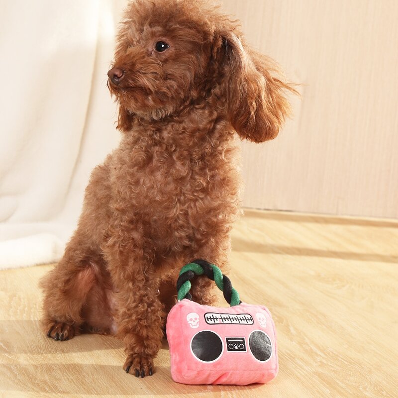 

Radio Shaped Pet Chew Toy, Pink
