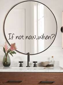 標語圖案墻面貼紙 - 黑色 - 查看 1